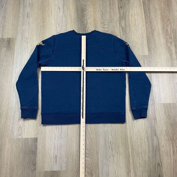 Under Armour Sweatshirt Mens Large Blue Project Rock Respect Fleece Gym Training - Picture 8 of 11